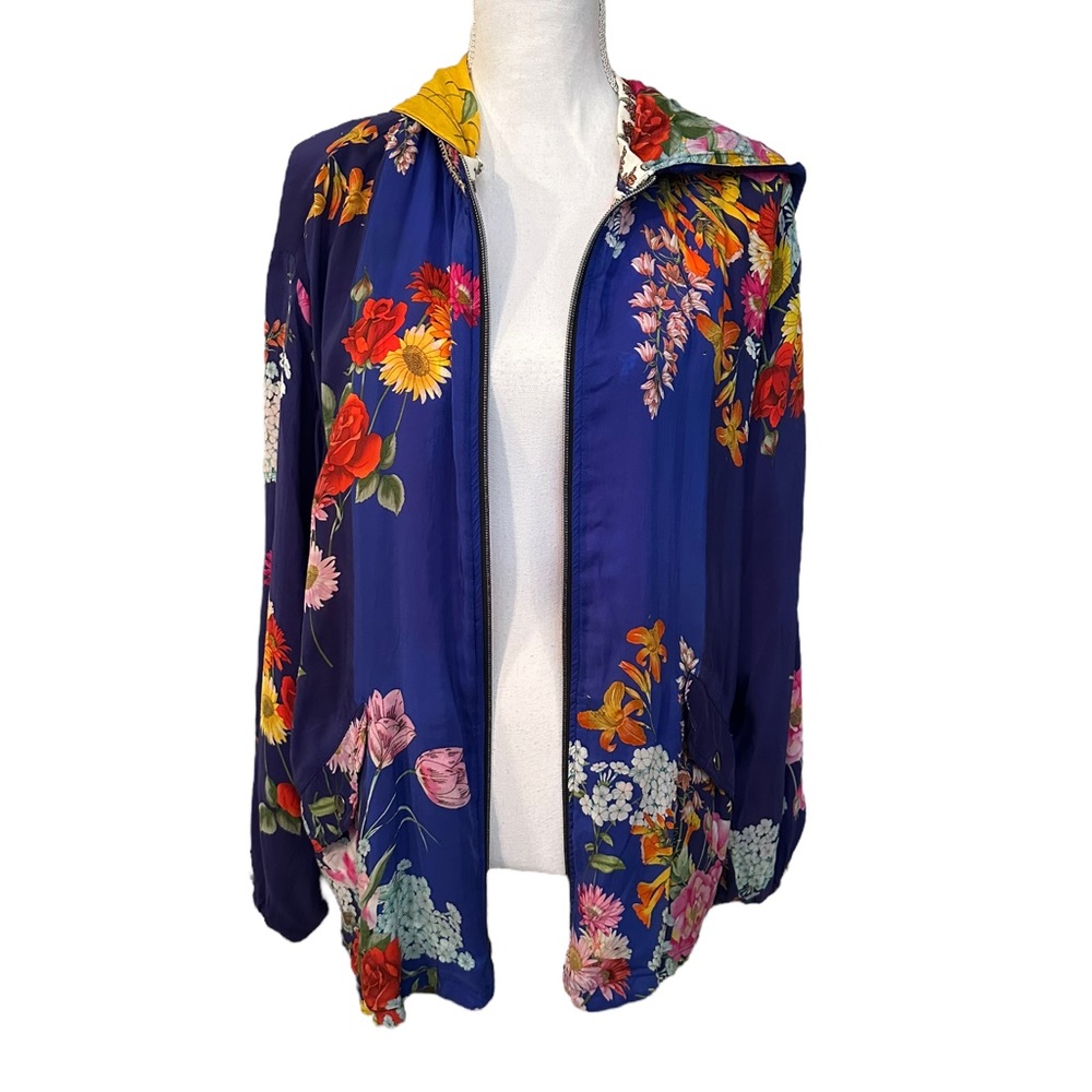 NWOT Johnny Was Reversible Floral Jacket - Size L - Picture 8 of 12